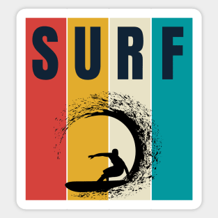 SURF, SURFER TEE, SURFING GIFT Sticker